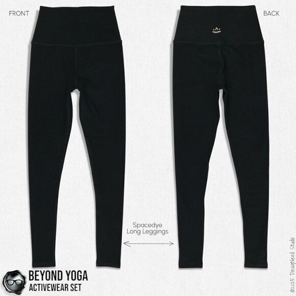 BEYOND YOGA SPACEDYE SET: BALANCED MUSCLE TEE + FULL LENGTH LEGGINGS SIZE SMALL - Picture 8 of 16